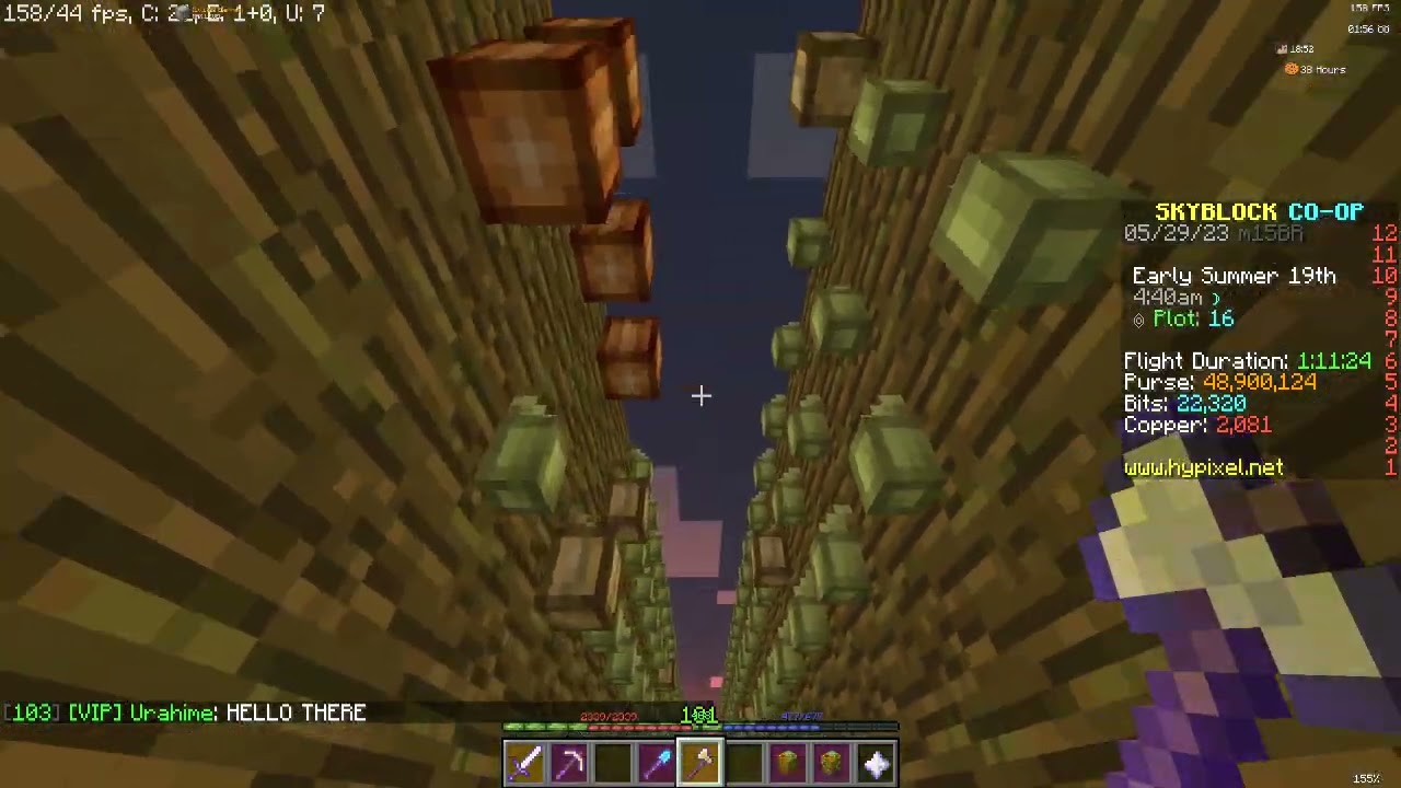 Finally macro checked after 378M cocoa beans collection in hypixel skyblock