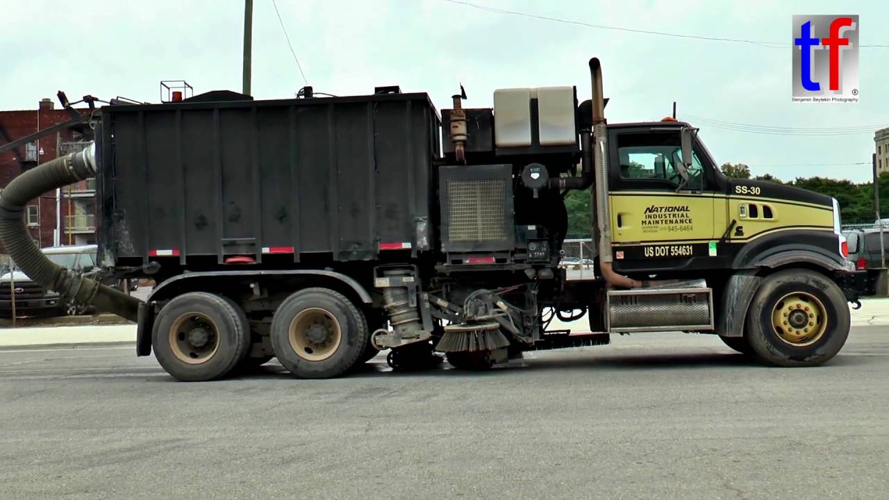Sterling Truck Street Sweeper Detroit, USA, 08/15/2016.