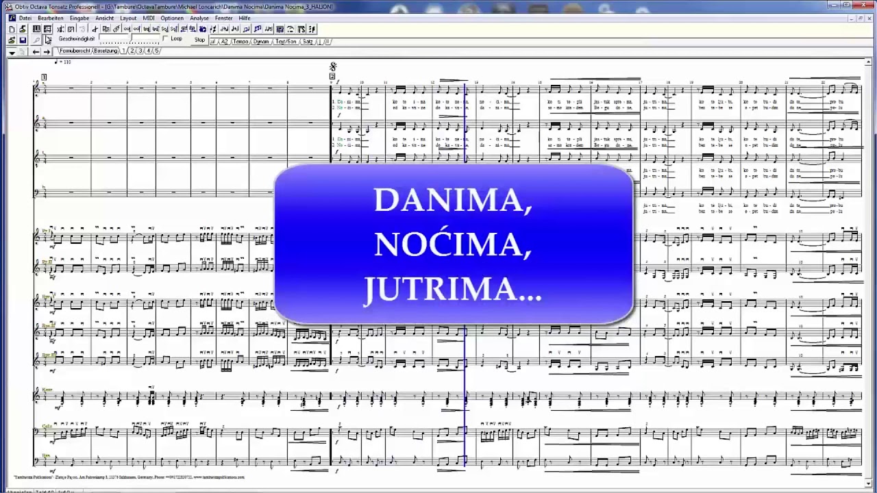 DANIMA, NOĆIMA, JUTRIMA
