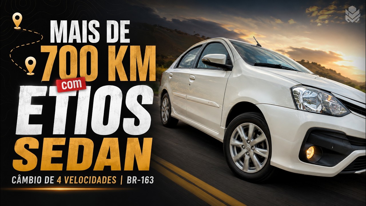 TOYOTA ETIOS SEDAN AUTOMATICO NA ESTRADA | Um popular bom pra viajar🔥
