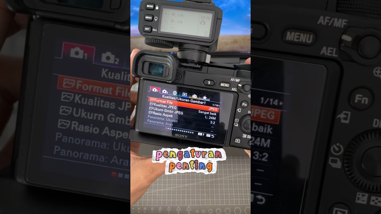 Kualitas/ukuran gambar 1 pada kamera sony a6400