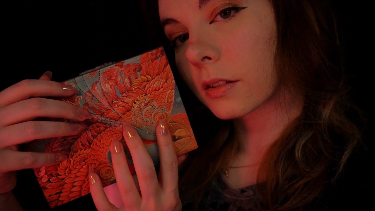 ASMR | close up, clicky whispering you to sleep & gentle book tapping