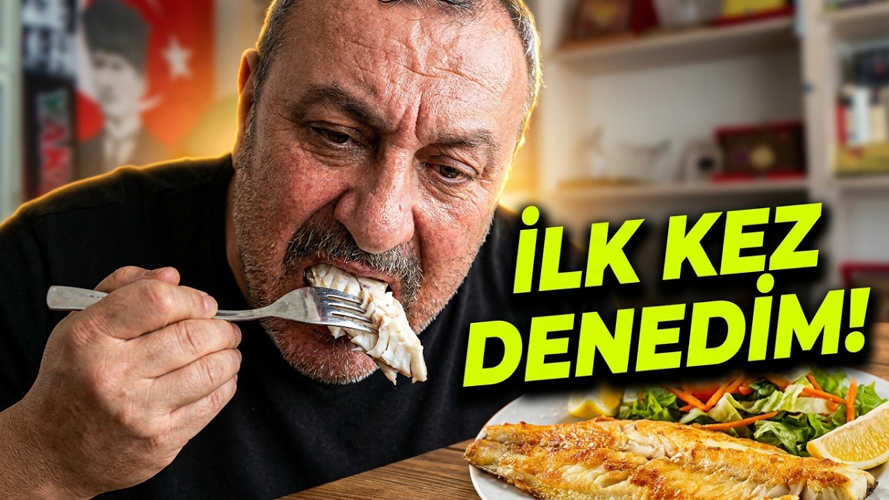 Ton Balığı aldım. Oğlum Kaya Levreği almış. İlk defa Kaya Levreği yedim. Beğendim mi?
