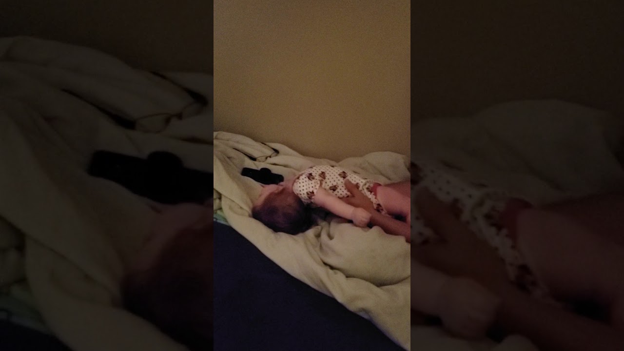 Giggles with dad! My sweet 7 month old laughter