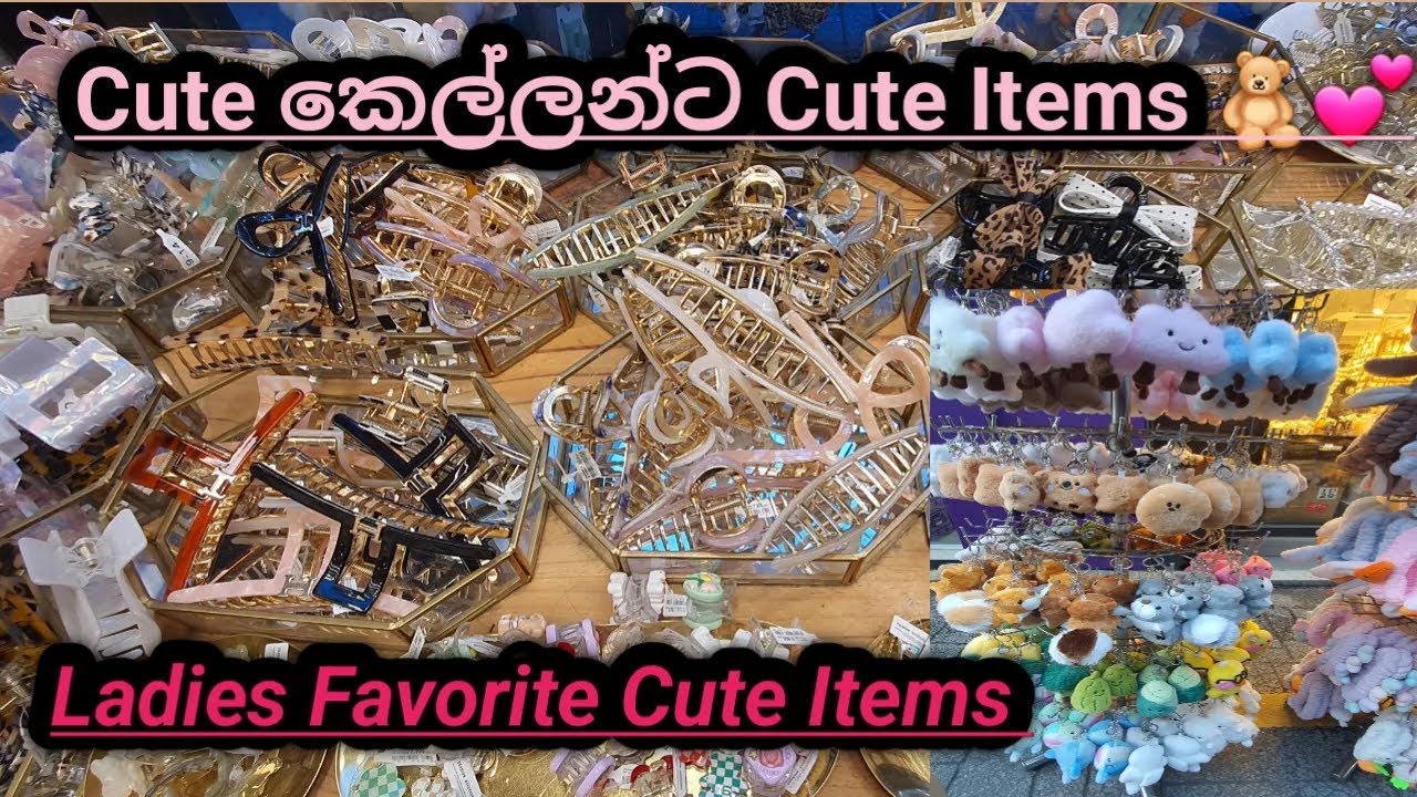 Cute කෙල්ලන්ට Cute Items 🧸💕  Korea Town Shopping Vlog ❤️🤌