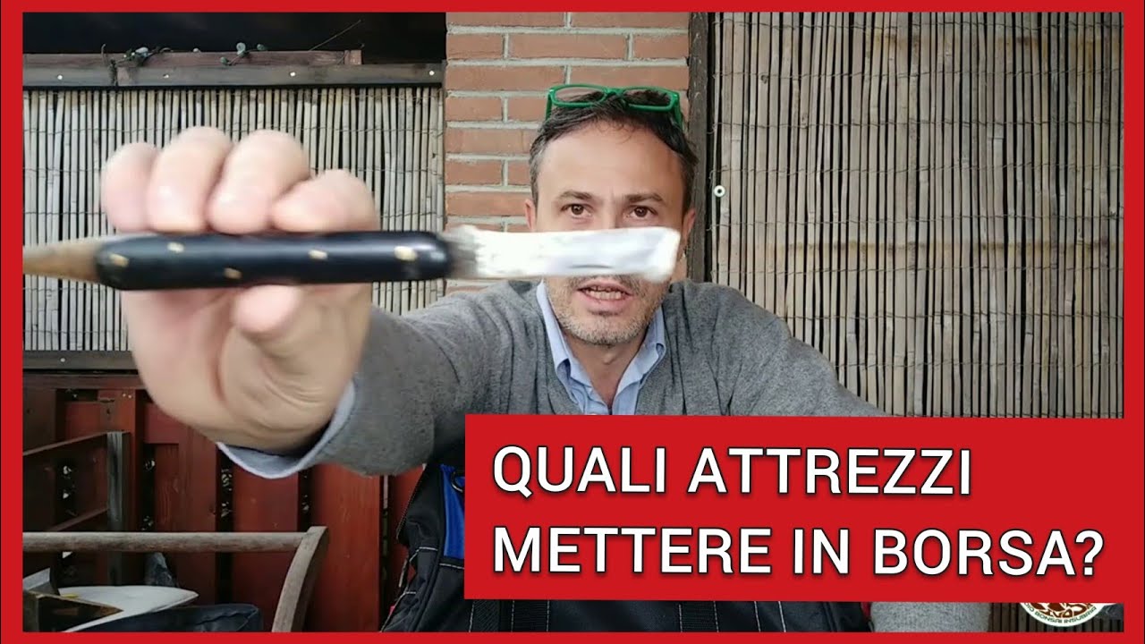 Gli attrezzi nella borsa del bonsaista