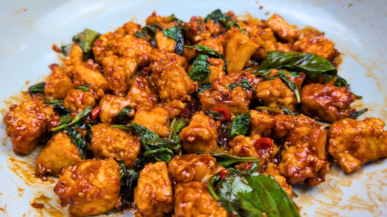 Thai Basil Tofu Stir Fry Recipe | Pad Krapow | Vegan Vegetarian Plant-Based