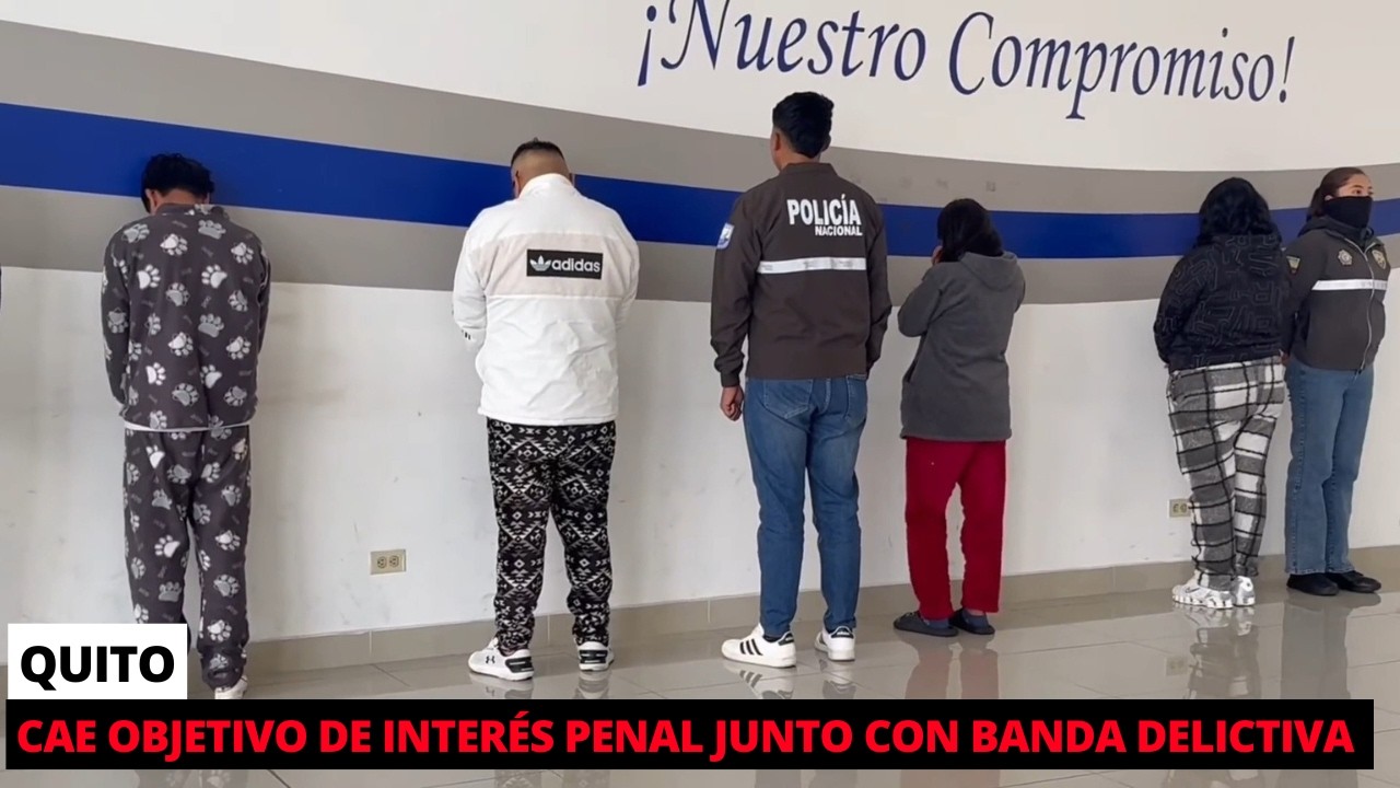 Desarticulan organización delictiva y capturan a objetivo de interés penal relevante en Quito