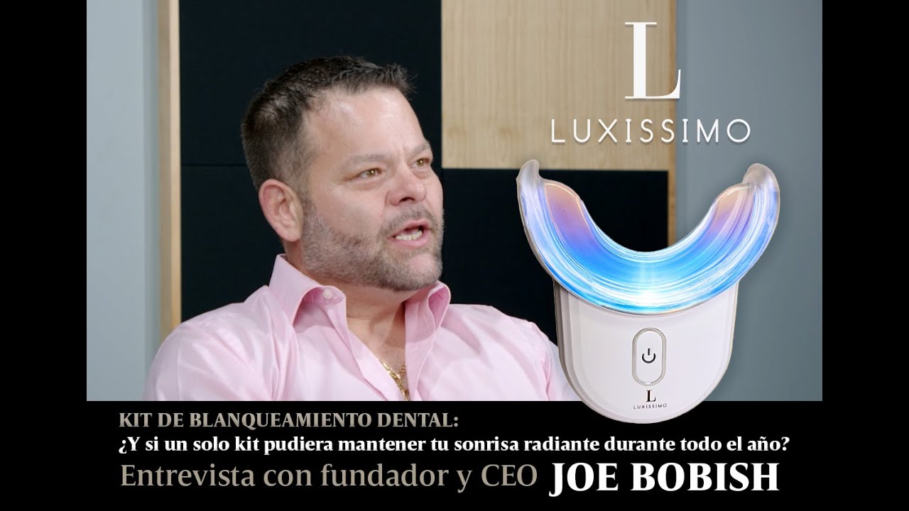 Entrevista con el fundador y CEO del kit de blanqueamiento dental Luxissimo, Joe Bobish