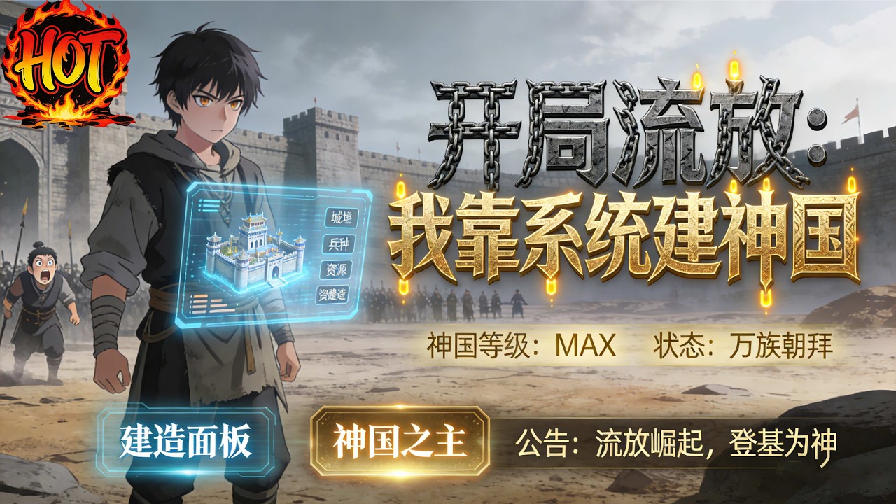 ✨【强推】《开局流放:我靠系统建神国》1--91集现代历史系学霸陈渊，穿越为流放废柴村长，开局就要被土匪屠村，关键时刻激活了“神级村长”系统#穿越 #末世 #异能 ##动态漫画# 漫野推文