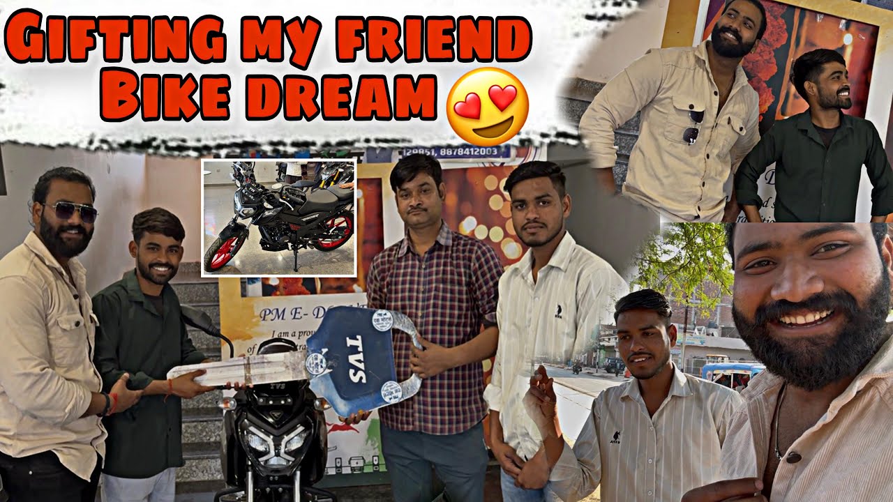 FINNALY DOST BIKE GIFT KAR DI TUMARE BHAI NE 😍😂😎@aryanmandeliya6668 