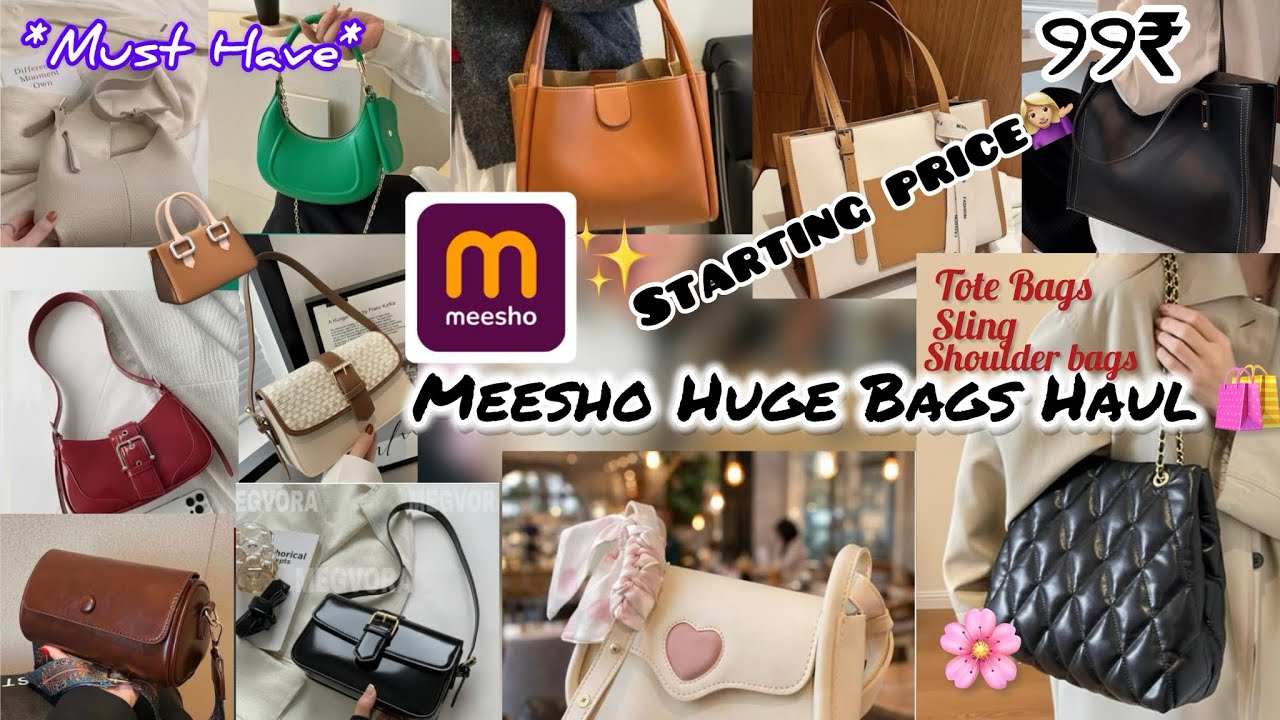 HUGE Meesho Bag Haul 👜🛍️ | Sling, Shoulder & Tote Bags 💕 | Budget Friendly & Stylish 💫