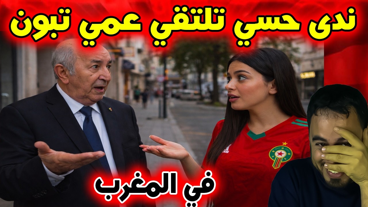 ندى حسي تلتقي بشبيه الرئيس الجزائري في شوارع المغرب   موقف طريف!
