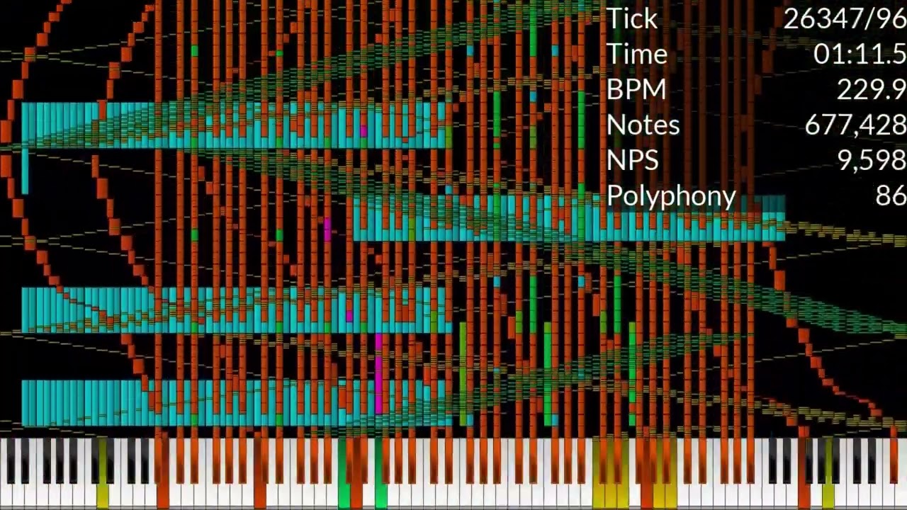 [Black MIDI] Pi The Song 3.14 Million Notes - TheSuperMarioBros2