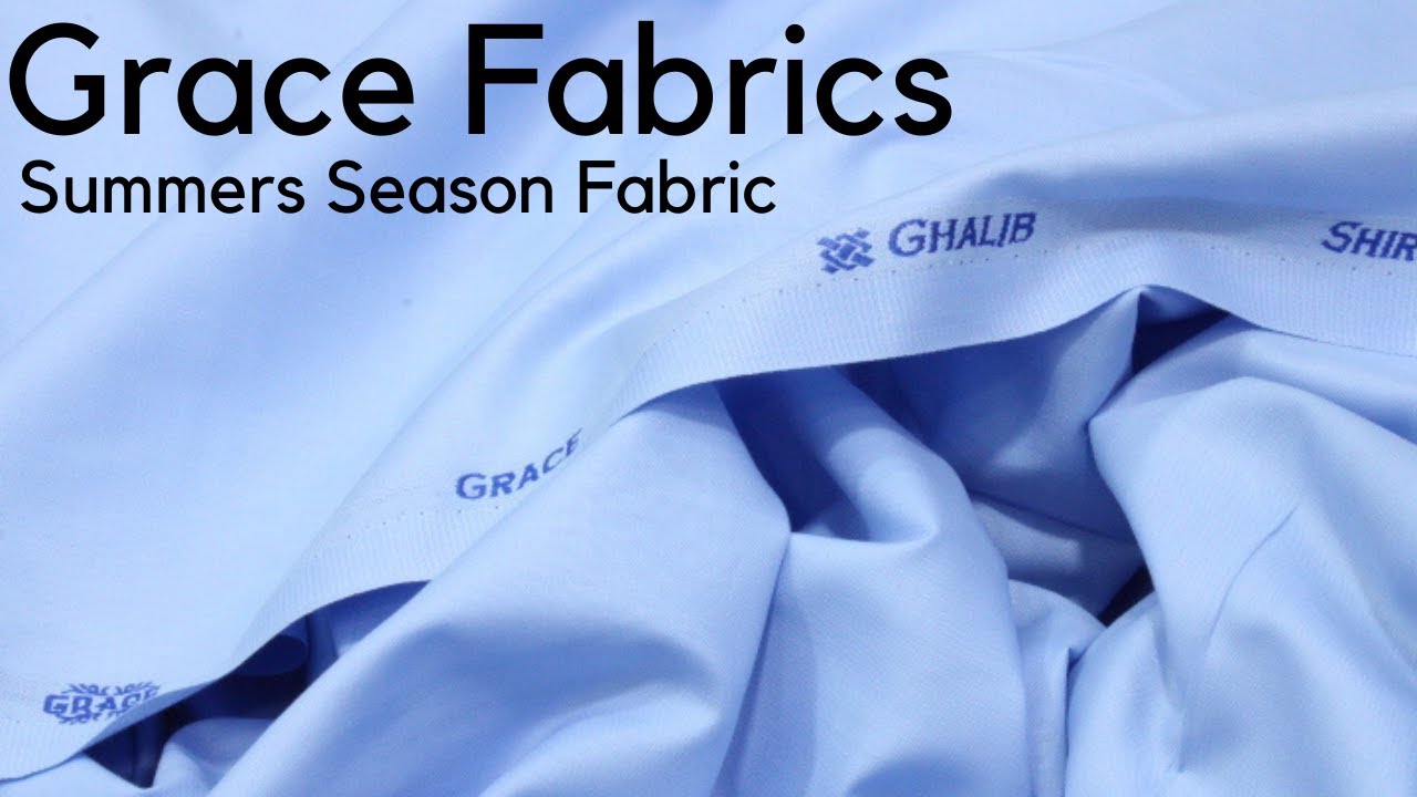 Grace Fabrics ˡ Ghalib ˡ Summers Season Fabric ˡ Unstitched Gents Fabric ˡ Soft Fabric