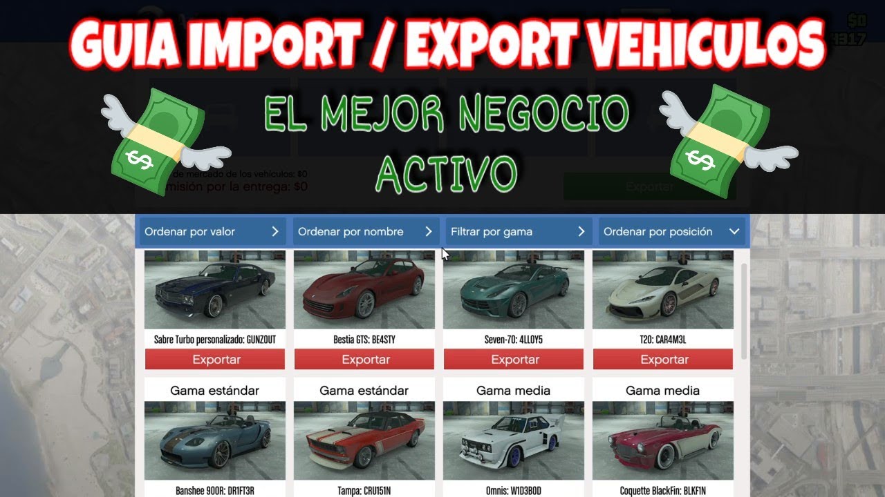 GTA 5 Online - Importacion y Exportacion de Vehiculos /Coches (Hasta 400.000 $ cada 20 Minutos) 2024