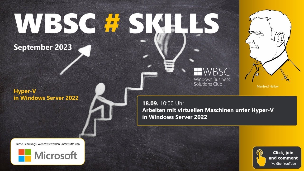 Arbeiten mit virtuellen Maschinen unter Hyper-V in Windows Server 2022
