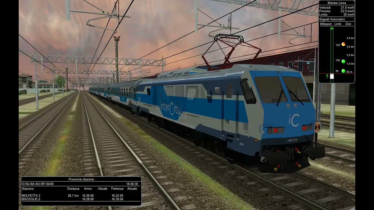 IC 704 BARI C.LE - FOGGIA   by Open Rails