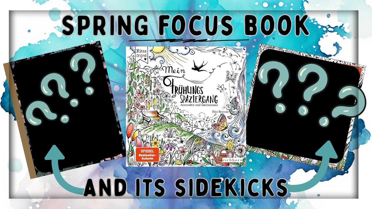 My FOCUS BOOK for SPRING 2026 and its sidekicks! 💜 | Adult Colouring