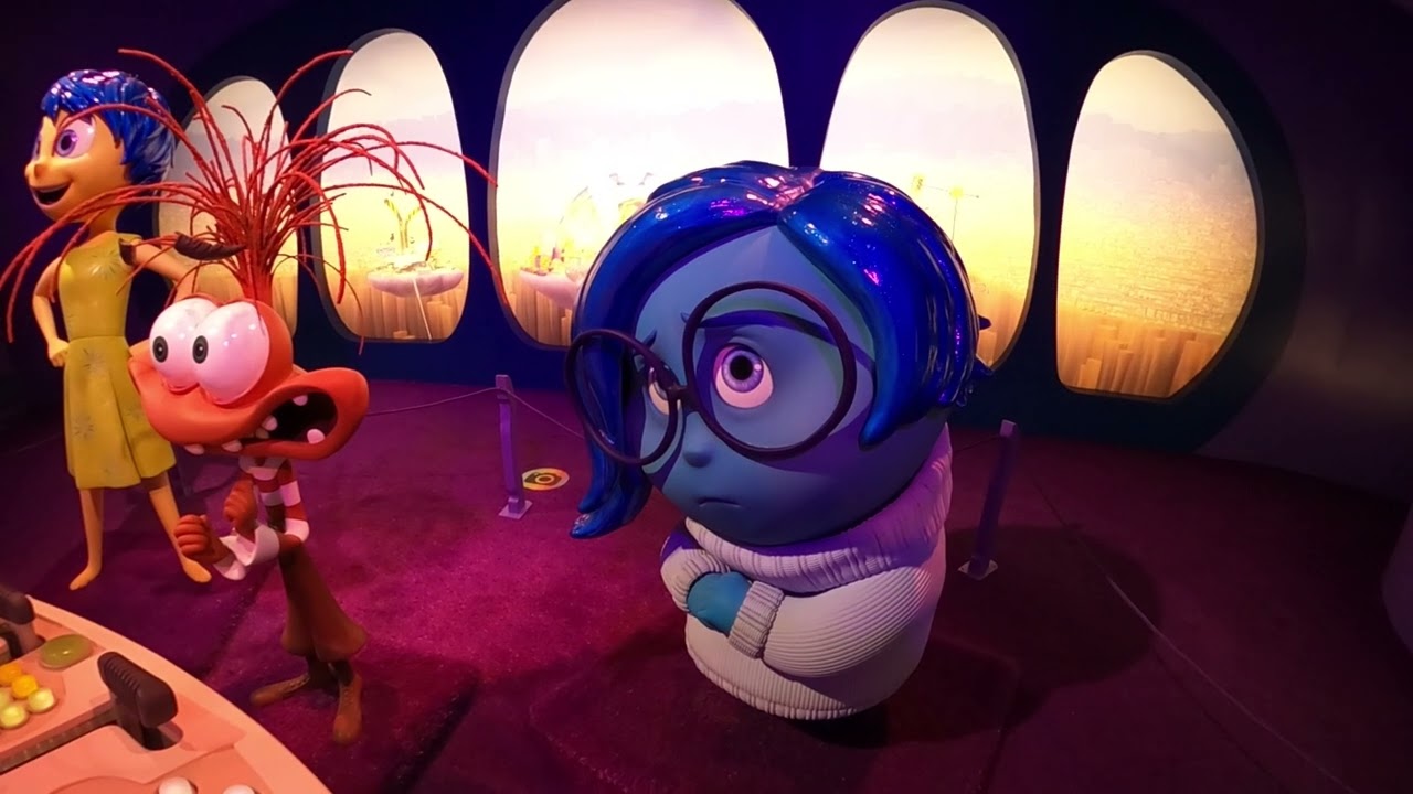 Inside Out Headquarters Room Tour. The world’s biggest Pixar immersion, meets Joy, Anxiety, Sadness!