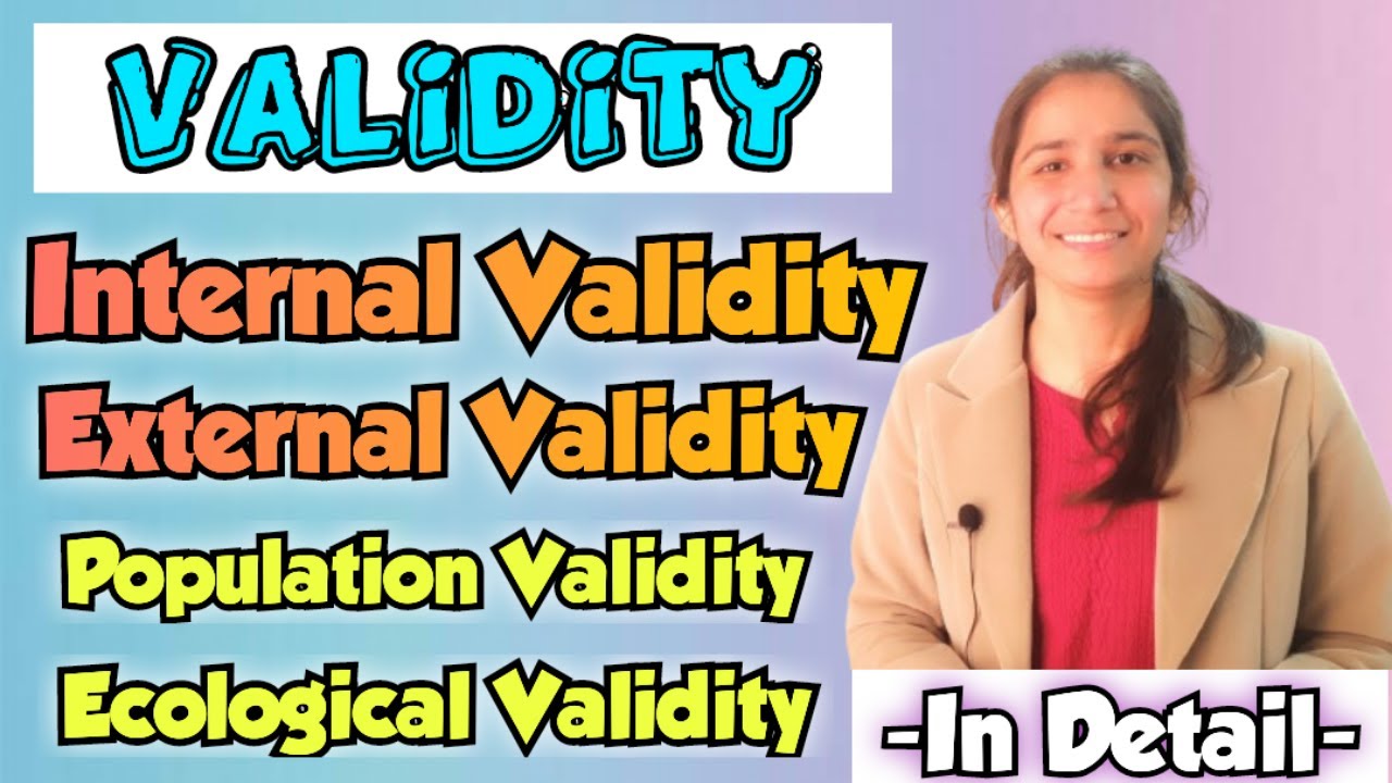 Validity | Internal & External Validity | Population & Ecological Validity@InculcateLearning Ravina