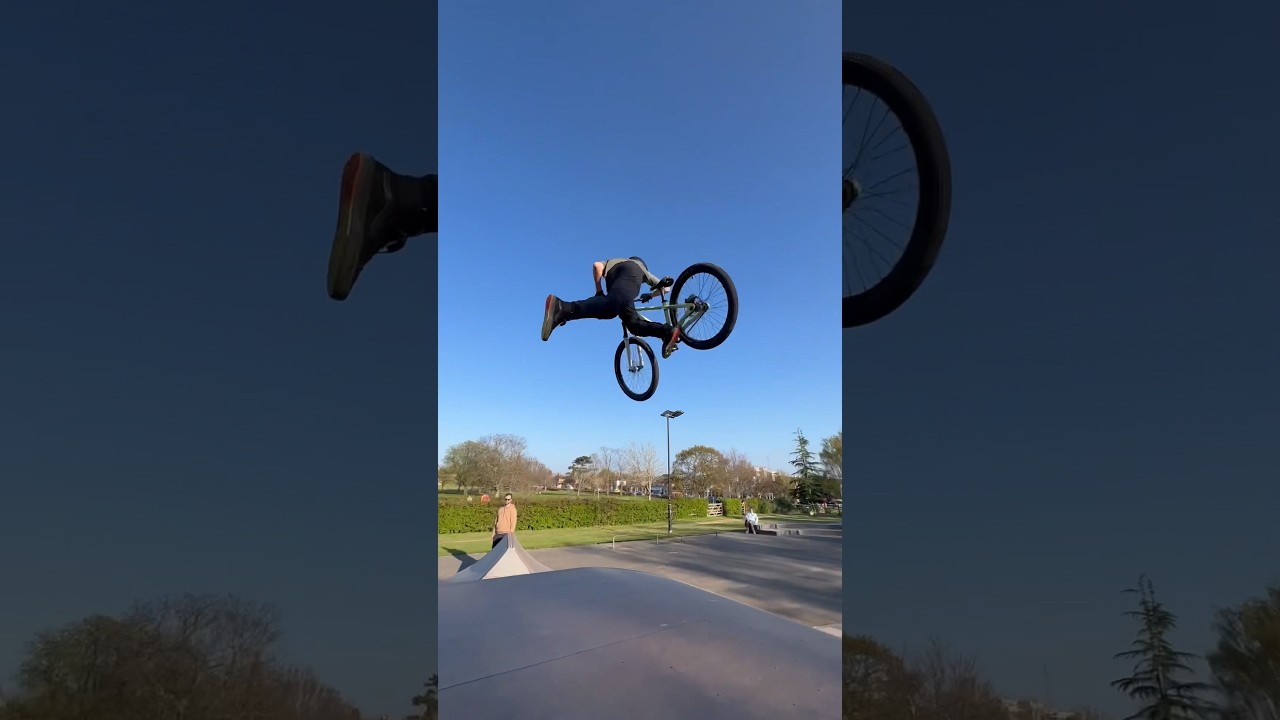 Jump bike skatepark sends 🤟 #jumpbike #mtb #24inch
