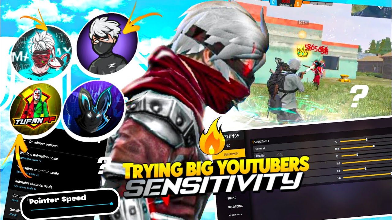 I Tried Sensitivity of big Youtubers From 🇧🇷🇳🇵🇮🇳🇧🇩 So can I Play Like Them ❓
