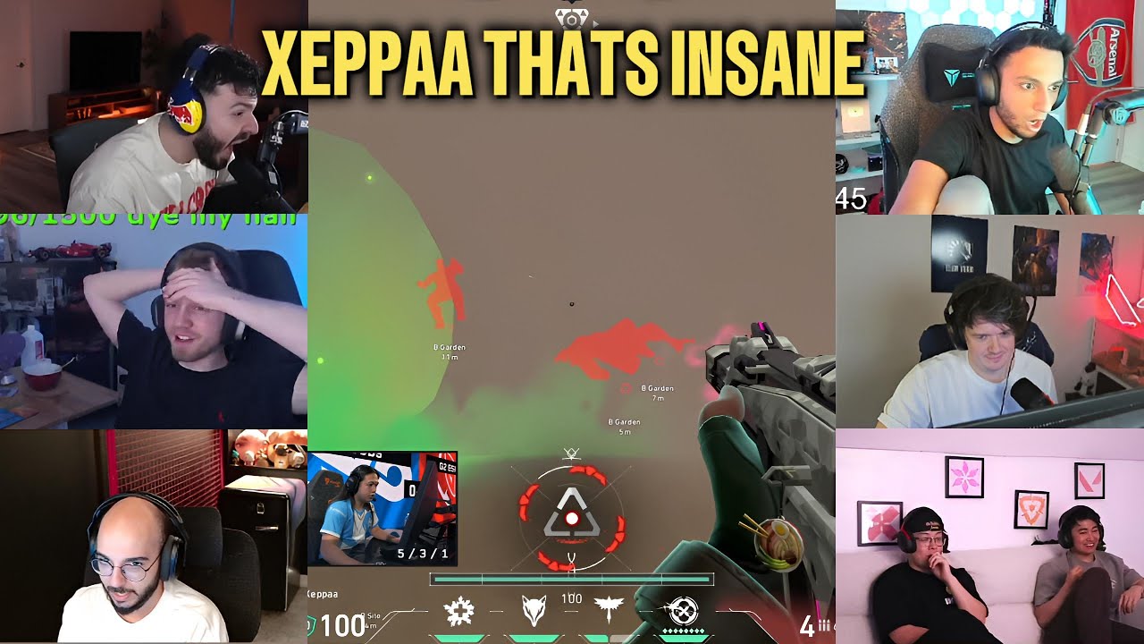 Valorant Streamers Reacts To C9 XEPPAA Insane ACE Against G2 In VCT
