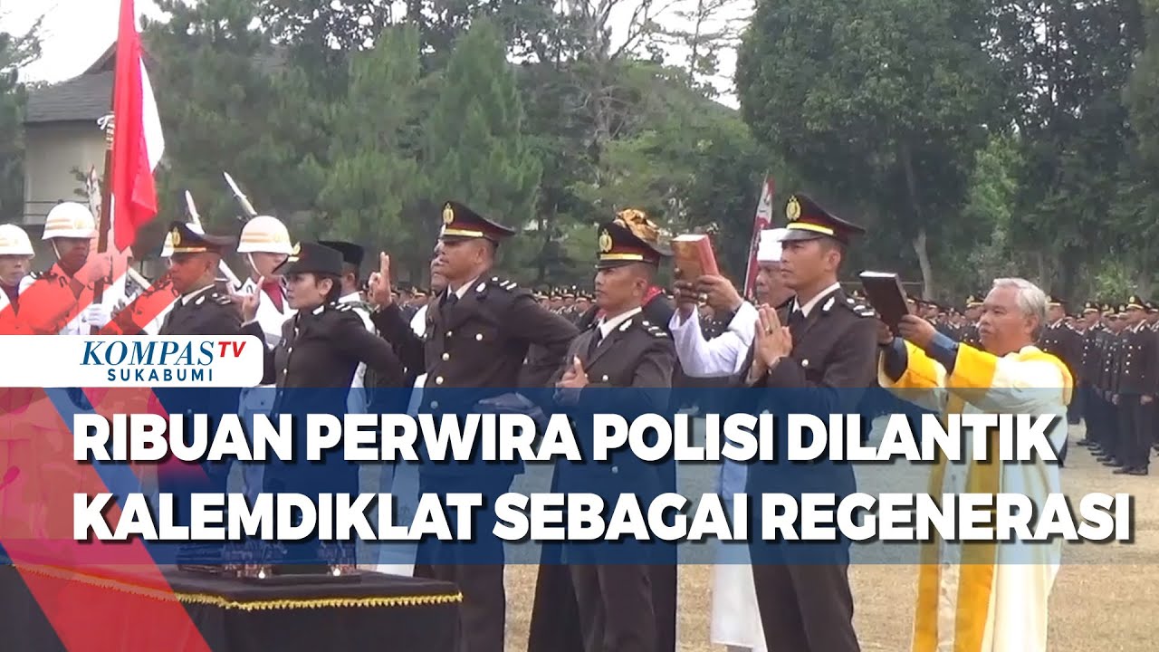 Kalemdiklat Lantik Ribuan Perwira Polisi Sebagai Regenerasi