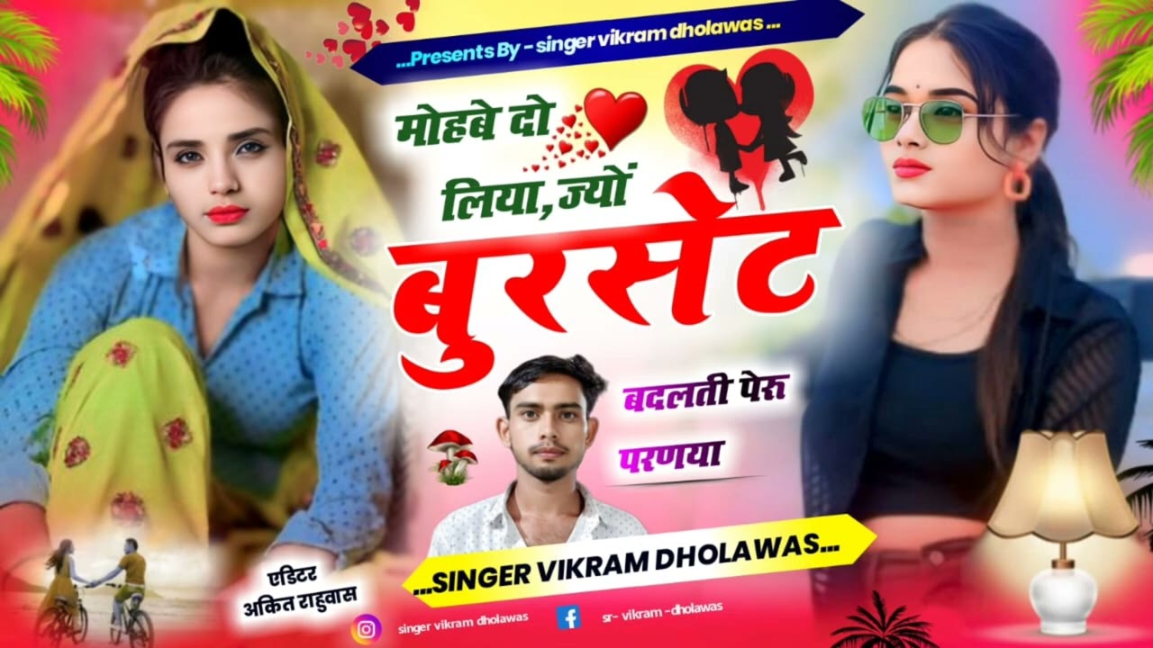 ओ मोहबे दो लिया,, ज्यों बुरसेट बदलती पेरूगी प्रणया #meenageet#viralsong#djsong#singerVikramdholawas 