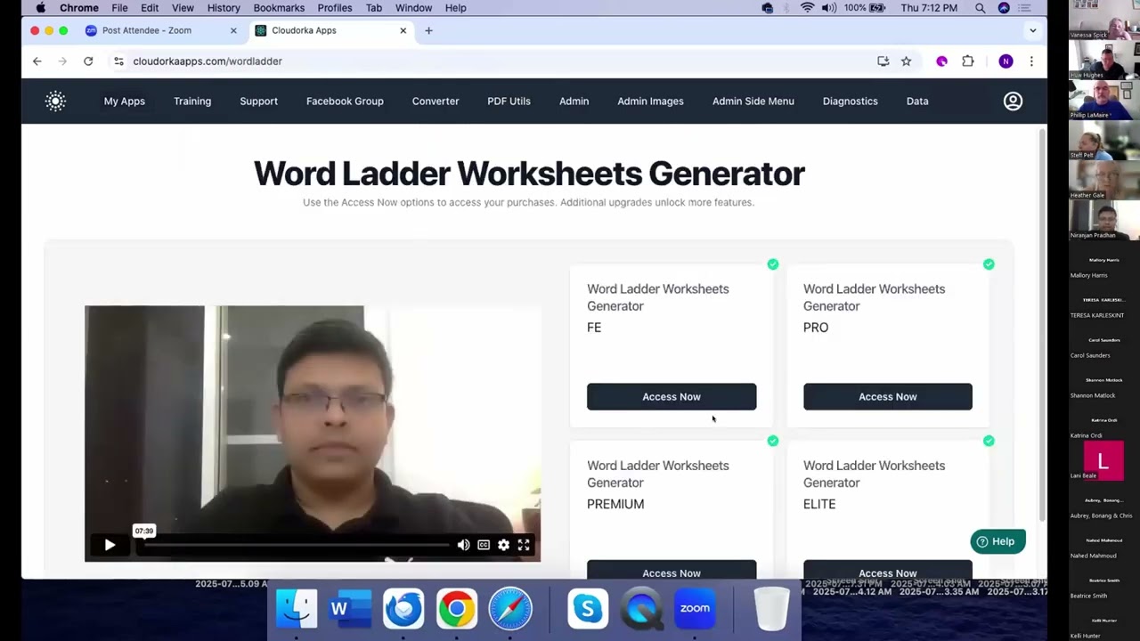 Word Ladder Worksheet Generator Webinar | Huw Hughes