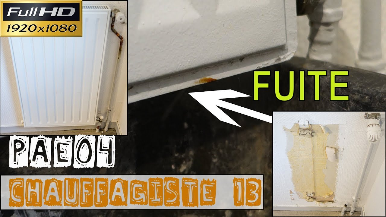 Chauffagiste13-PAE04-Radiateur en acier percé-fuite importante-remplacement du radiateur