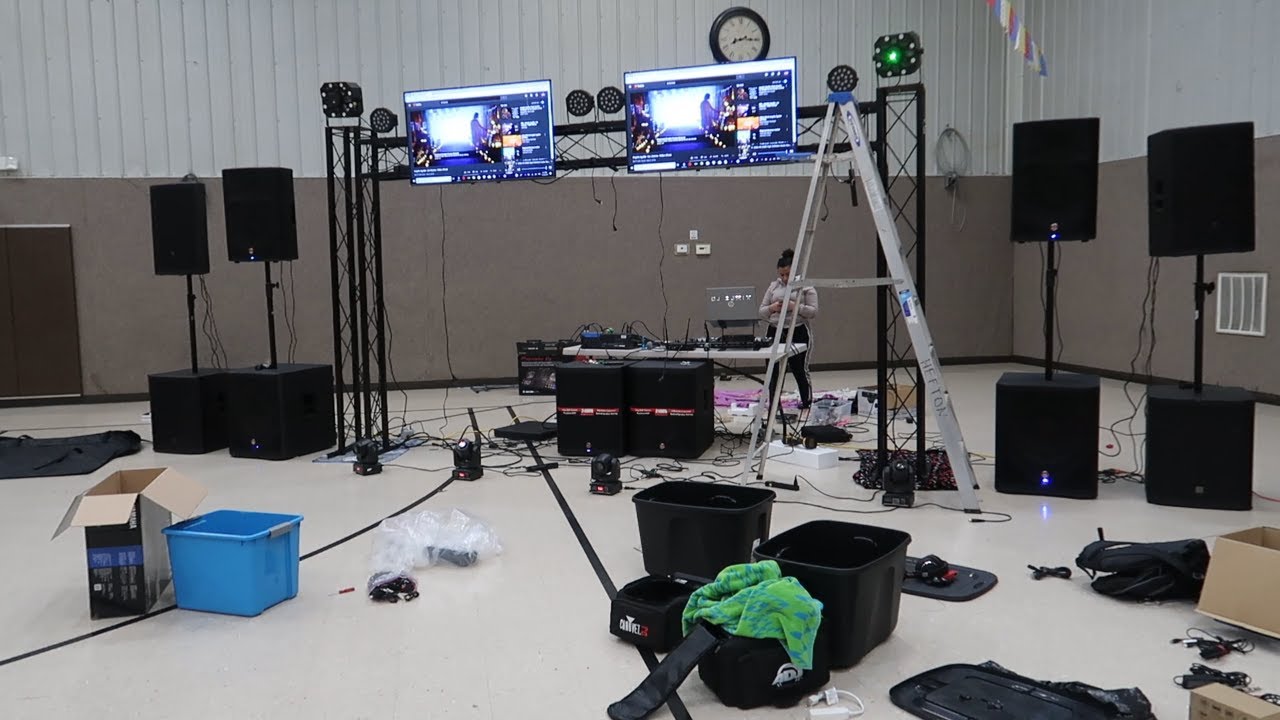 Estrenando estructura nueva/instalando sonidos para quinceañera.