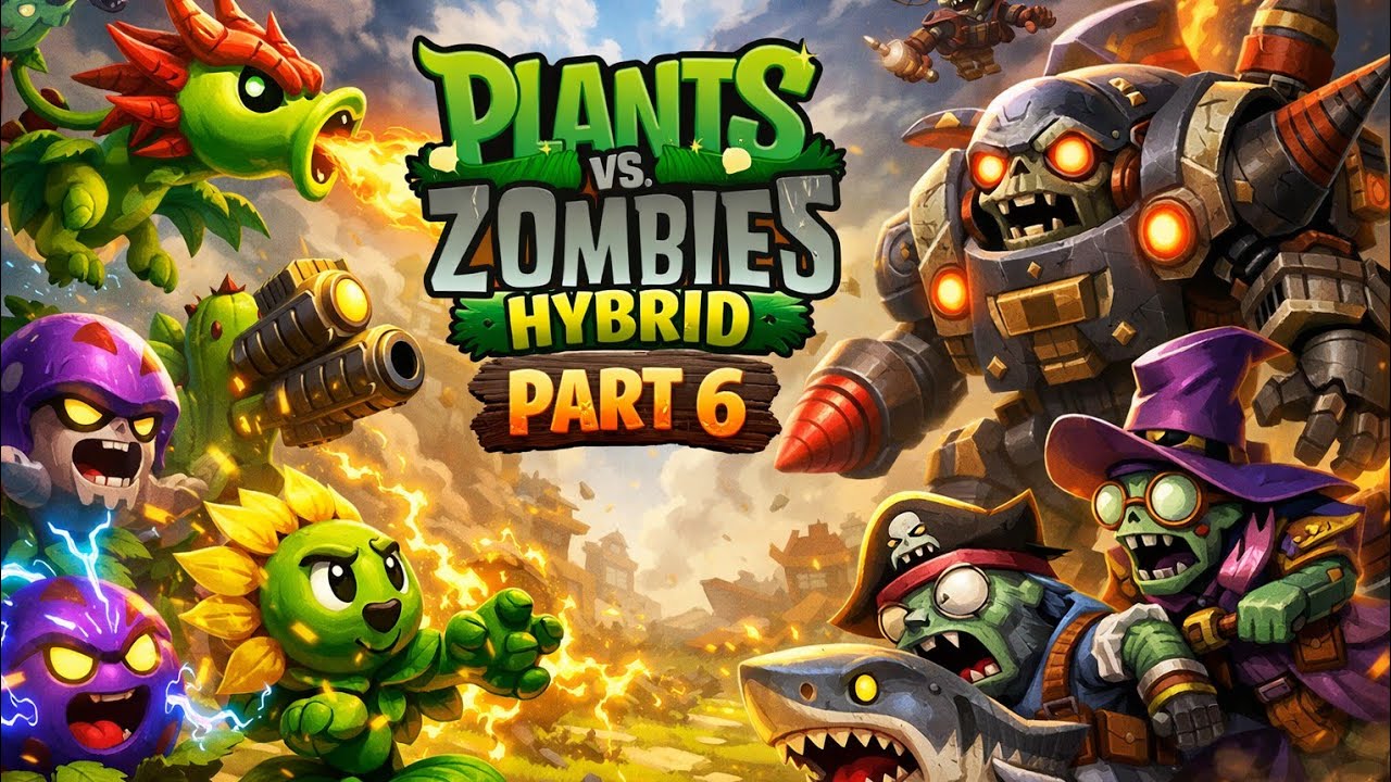 Plants vs zombie hybrid - part 6 gameplay android