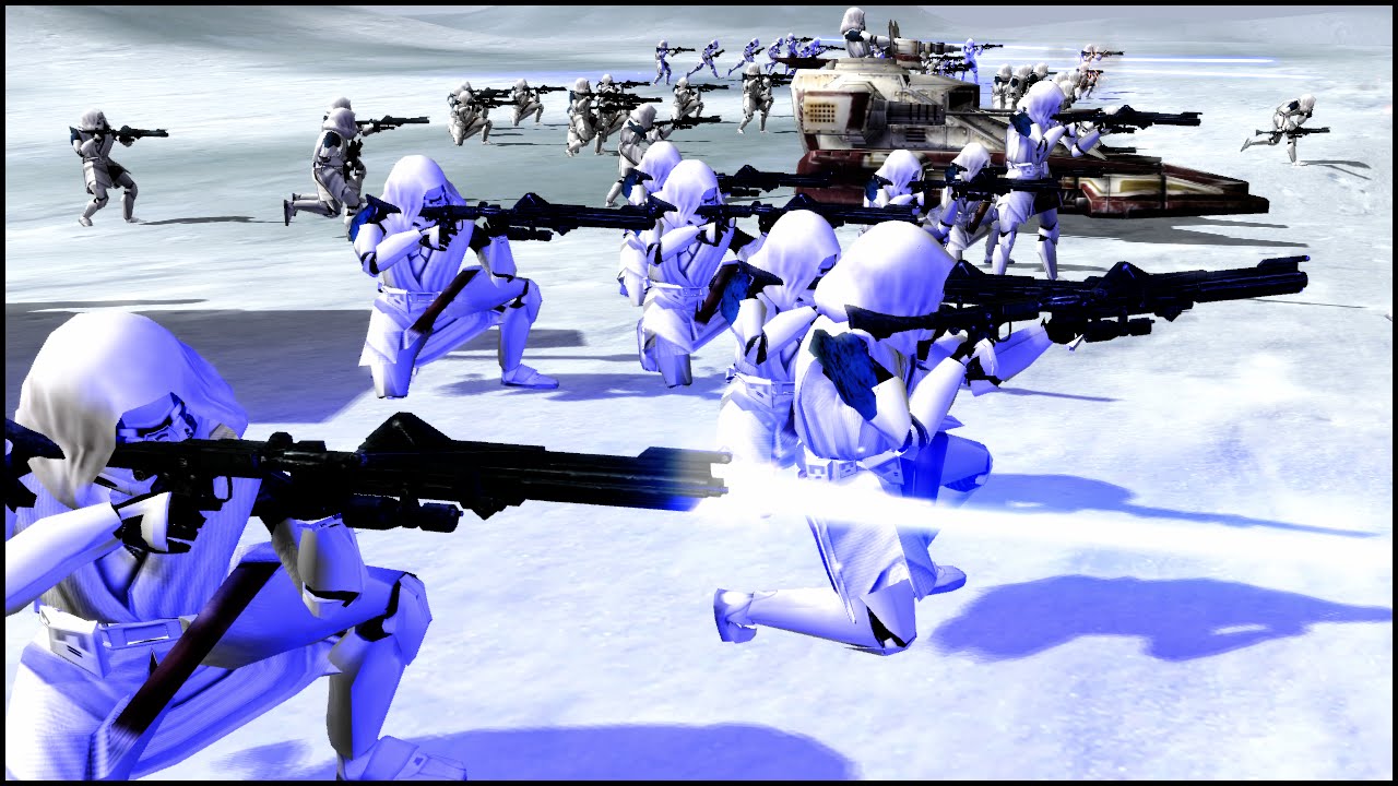 CLONE SNOWTROOPERS - Star Wars: Galaxy at War Mod Gameplay