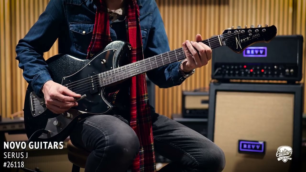 Novo Custom Serus J | Tempered Pine Body | Fralin P-90s & Mastery Vibrato | #26118