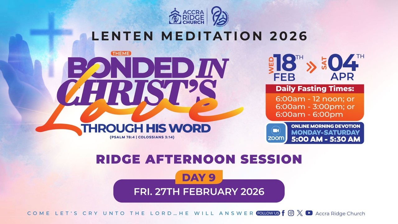 LENTEN MEDITATION | DAY 9 | 12PM | THE WORD THAT GUIDES OUR PATH | VERY REV. DR. BOATENG