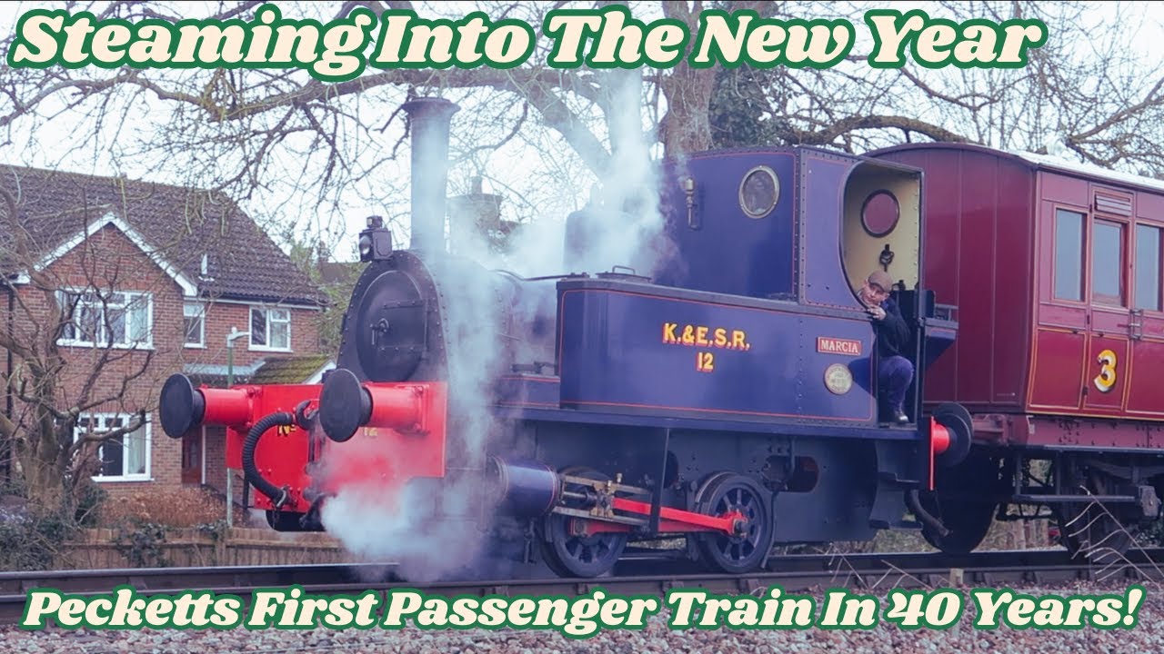 Pecketts First Passenger Train In 40 Years! || Kent & East Sussex Railway Steaming Into The New Year
