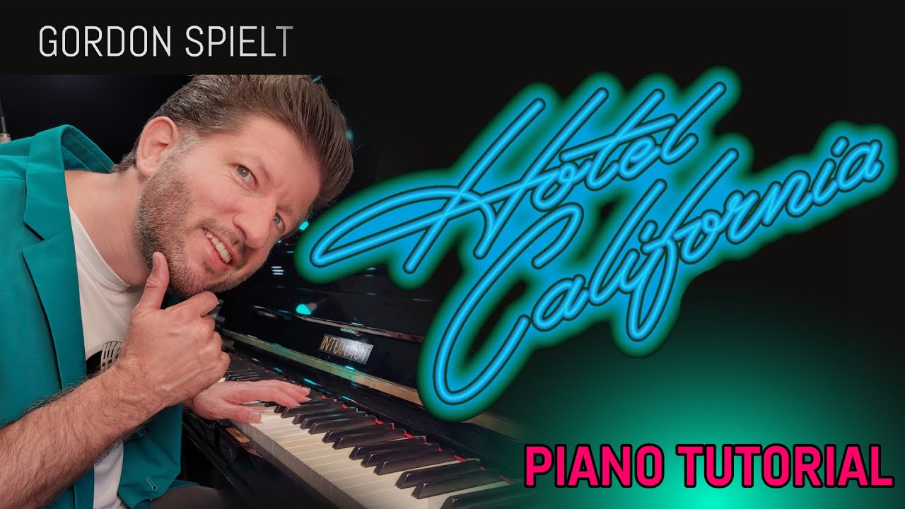 Profi arrangiert „Hotel California“ auf der Stelle am Klavier (Eagles Piano Tutorial)