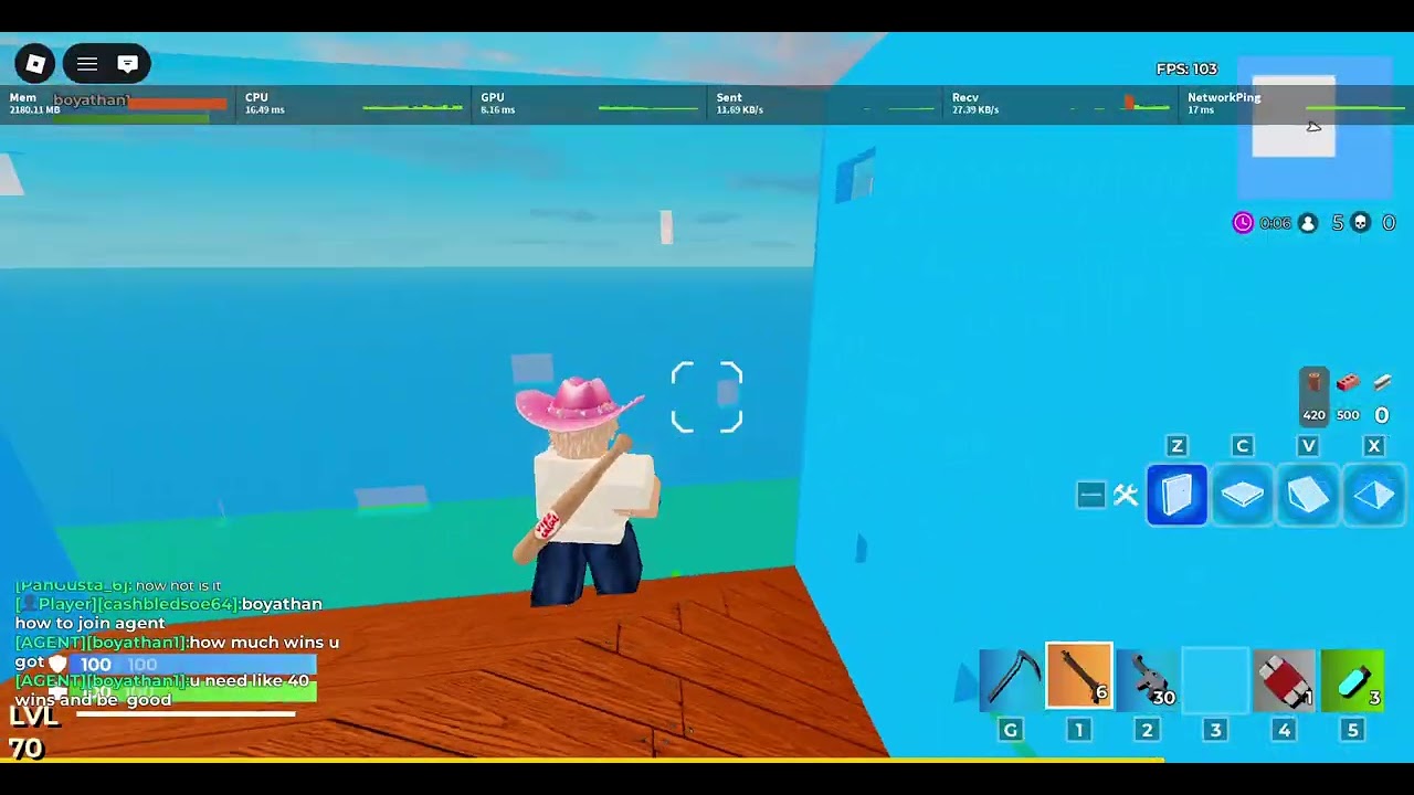 roblox fortblox gameplay of a 240hz 500$ earned player