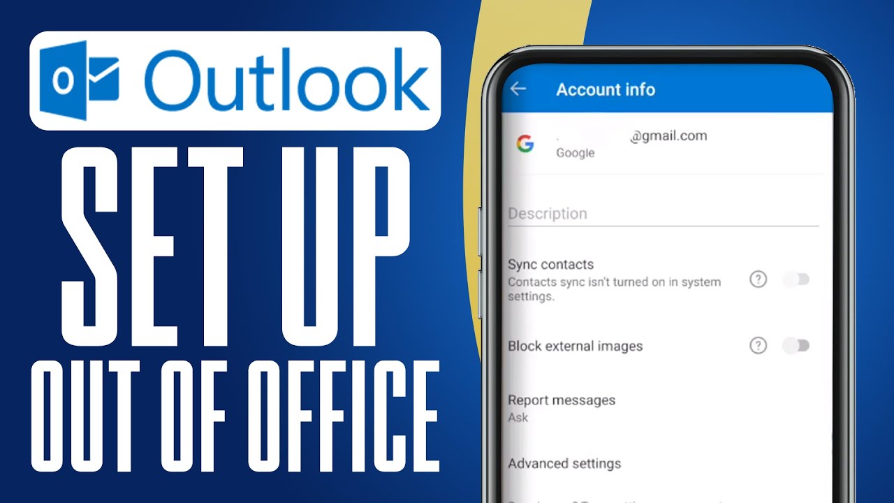 How To Set Up Out Of Office In Outlook Mobile App | Outlook Tutorial 2025