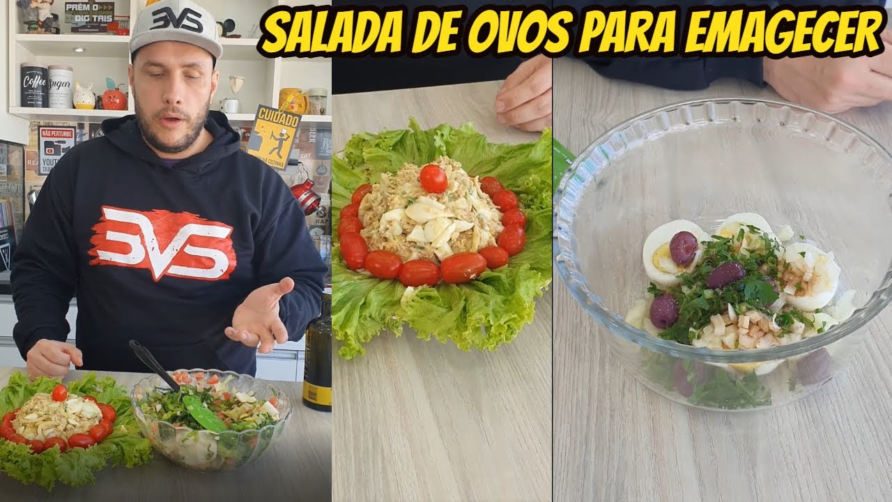 SALADA DE OVOS PARA EMAGRECER - 4 OPÇÕES DE RECEITAS UTILIZANDO OVOS - SUPER ECONÔMICO