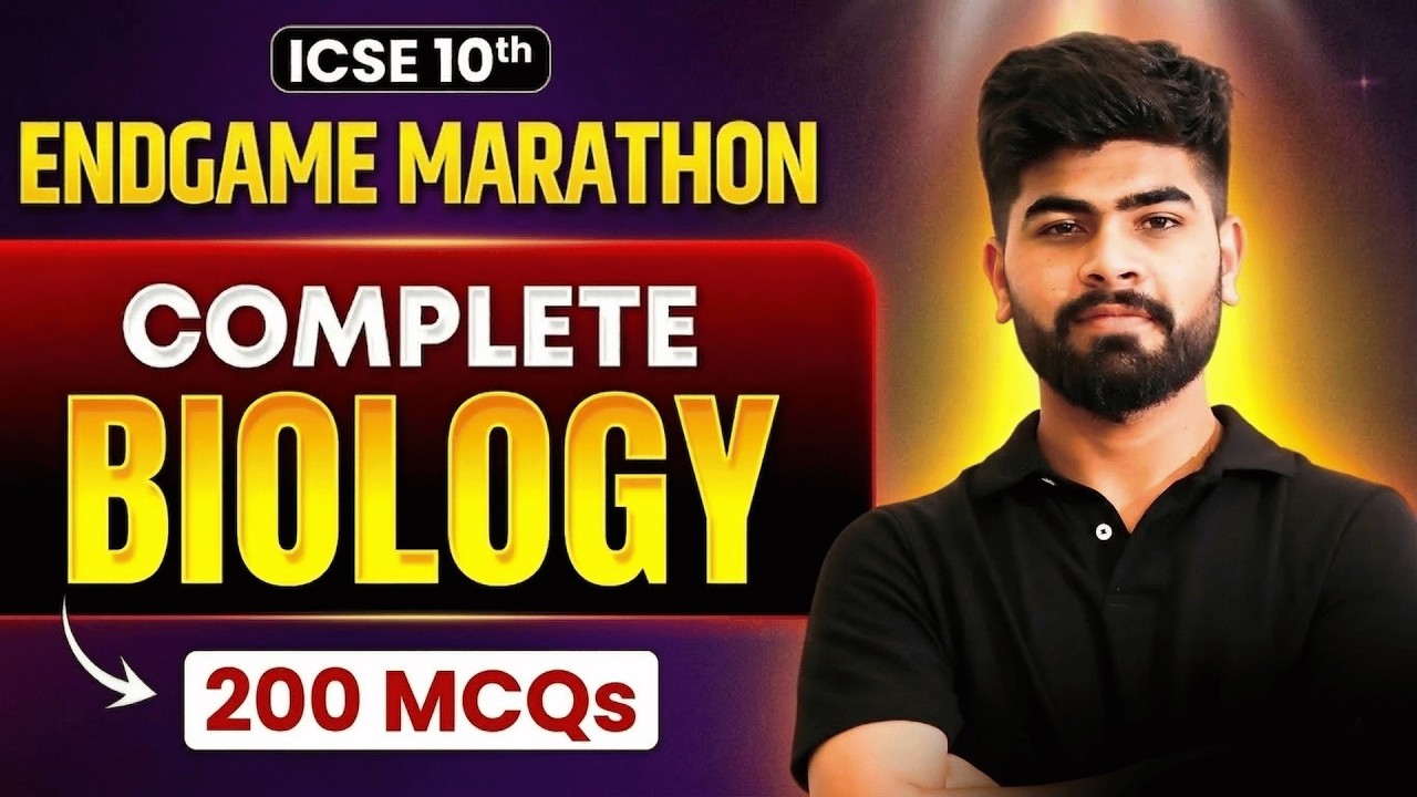🔥 ICSE Biology 200 MCQs Marathon | Competency Based | ICSE Class 10th | ICSE 2026