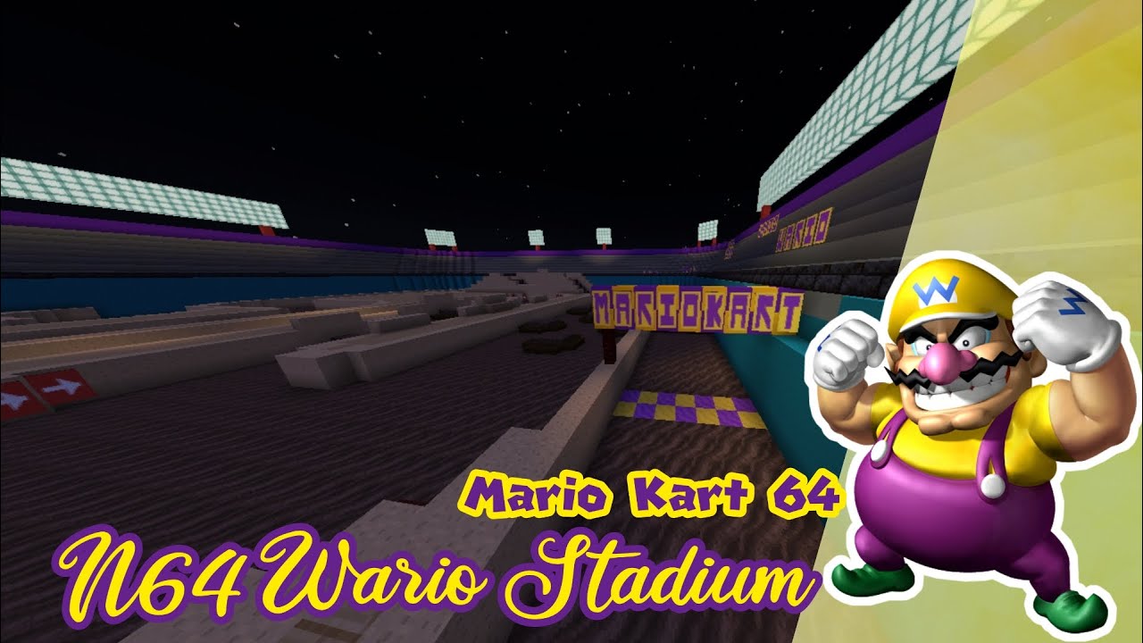 N64 Wario Stadium-Minecraft Mario Kart 64