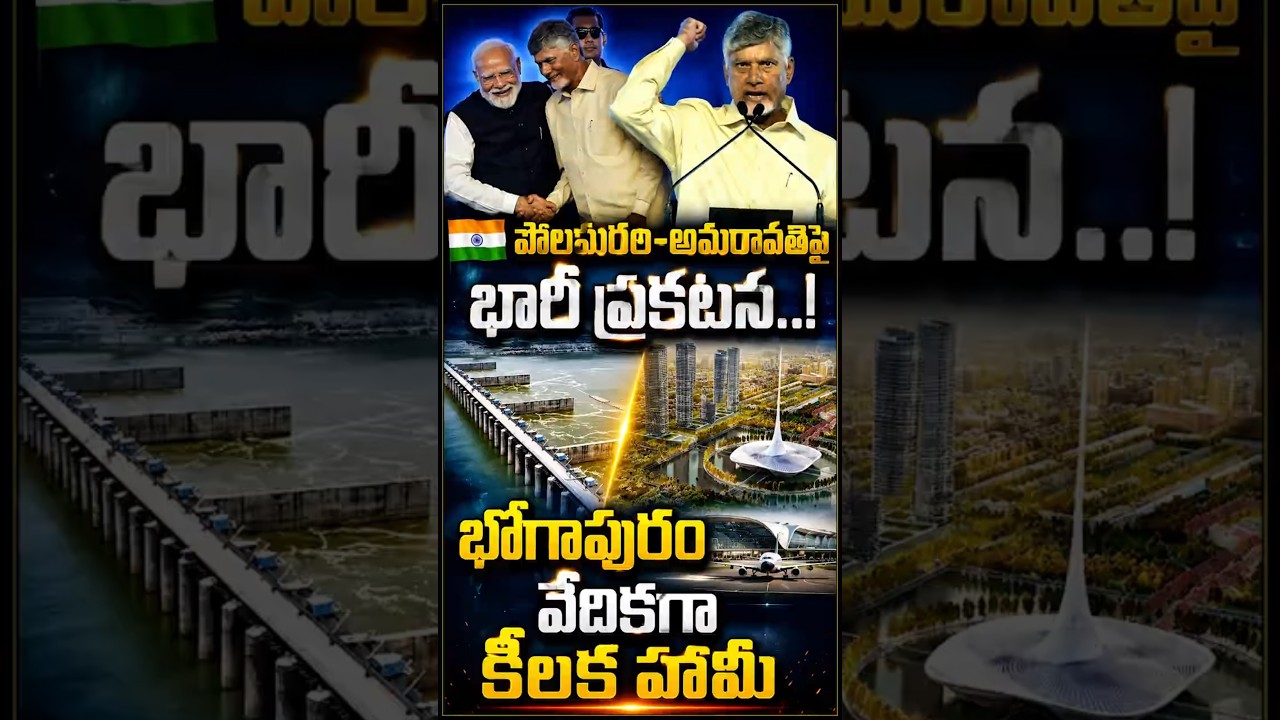 భోగాపురం నుంచి బిగ్ అనౌన్స్&zwnj;మెంట్..! 2027లో పోలవరం.. 2028లో అమరావతి! ||ChetanaMedia