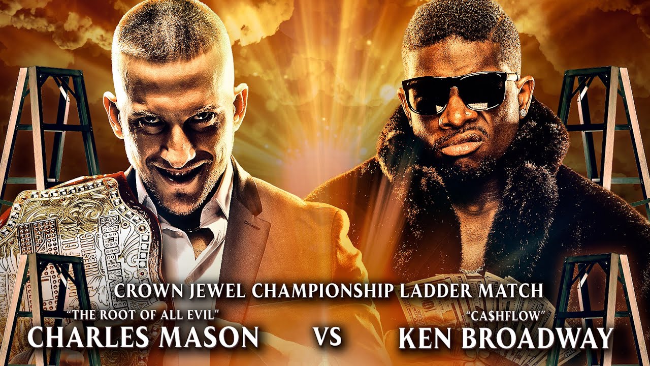 Ken Broadway vs Charles Mason - Crown Jewel Championship Ladder Match - HOG Genesis