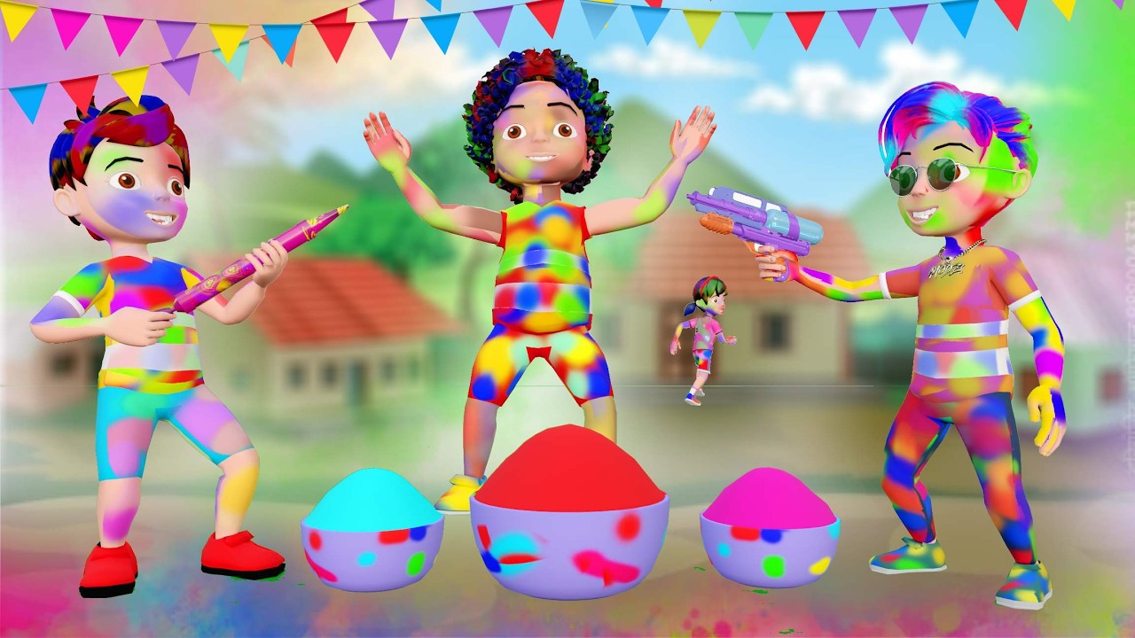 Rohan Ki Holi Party | Happy Holi Cartoon | Holi Wala Cartoon | Rohan Robot Ki Comedy