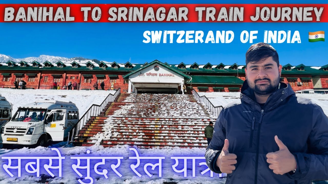 EP-07 BANIHAL TO SRINAGAR TRAIN 🚂 Journey in Kashmeer Trains