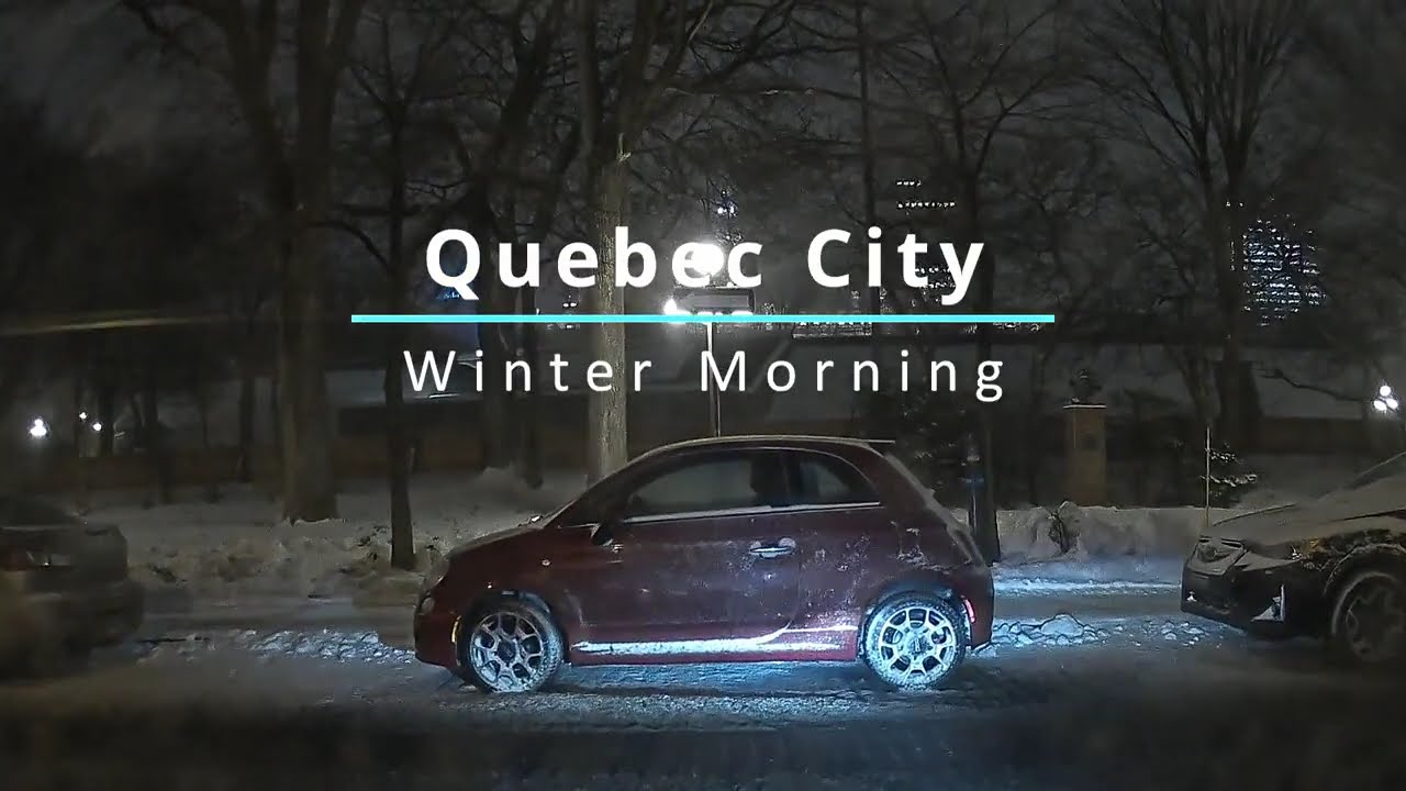 🇨🇦 Driving in CANADA - Morning Snowfall Drive in Quebec City | December 4 2023