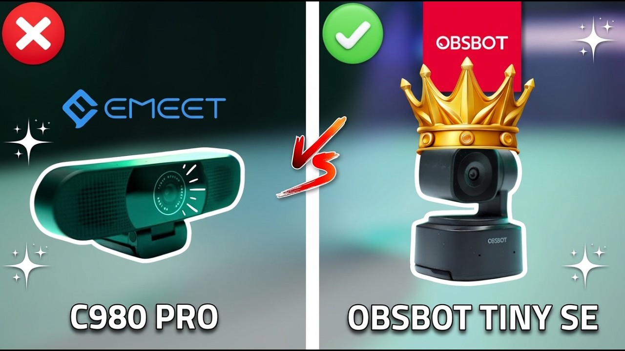 OBSBOT TINY SE VS EMEET C980 PRO – 1080p KING?